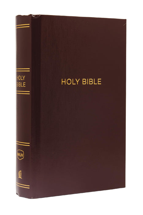 NKJV, Pew Bible, Large Print, Hardcover, Burgundy, Red Letter, Comfort Print : Holy Bible, New King James Version