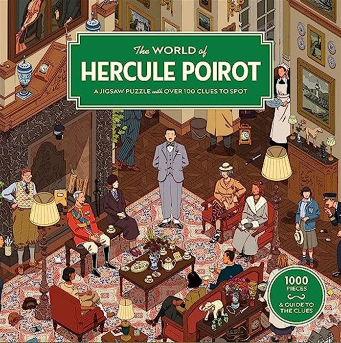 The World of Hercule Poirot : A 1000-piece jigsaw puzzle with over 100 clues to spot: The perfect family gift for fans of Agatha Christie