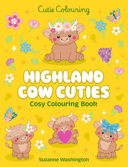 Highland Cow Cuties Cosy Colouring Book