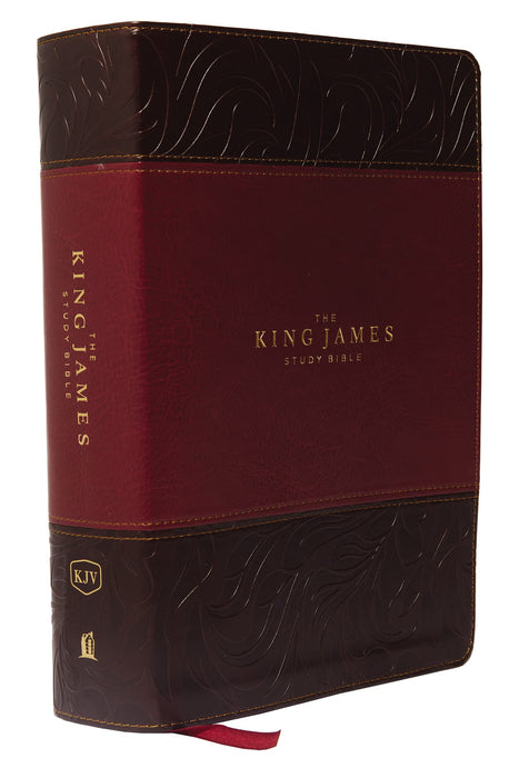 KJV, The King James Study Bible, Leathersoft, Burgundy, Red Letter, Full-Color Edition : Holy Bible, King James Version