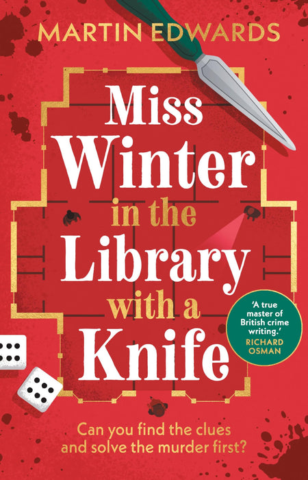 Miss Winter in the Library with a Knife : a murder mystery with a delightful twist
