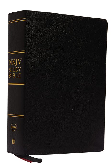 NKJV Study Bible, Premium Bonded Leather, Black, Comfort Print : The Complete Resource for Studying God’s Word