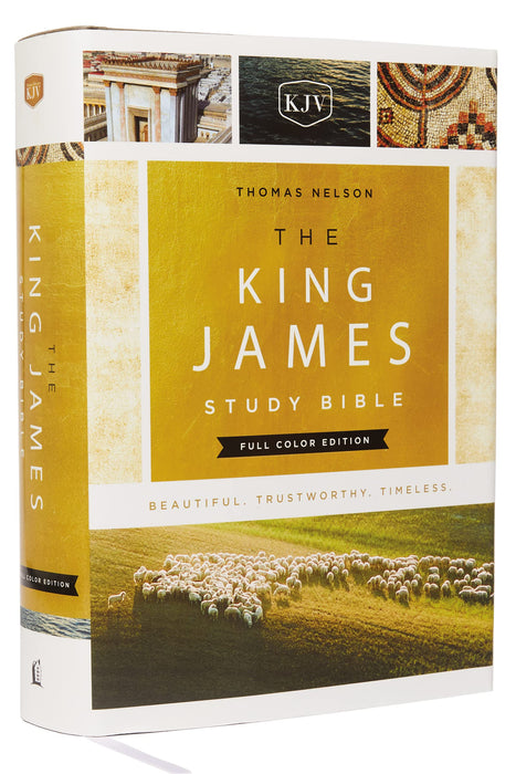 KJV, The King James Study Bible, Full-Color Edition, Cloth-bound Hardcover, Red Letter : KJV Holy Bible