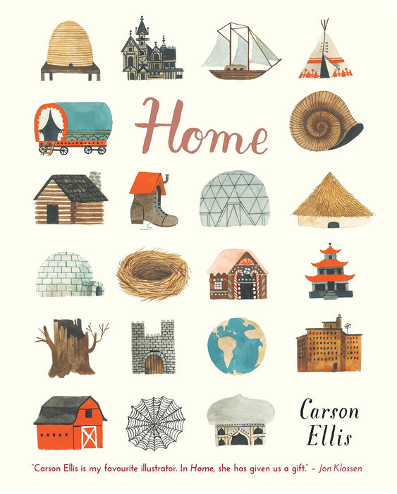 Home : A touching tribute to the various places we call home for 3-7 year olds, filled with imagination and intrigue