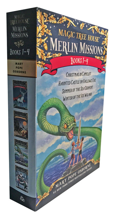 Magic Tree House Merlin Missions Books 1-4 Boxed Set : Christmas in Camelot; Haunted Castle on Hallows Eve; Summer of the Sea Serpent; Winter of the Ice Wizard
