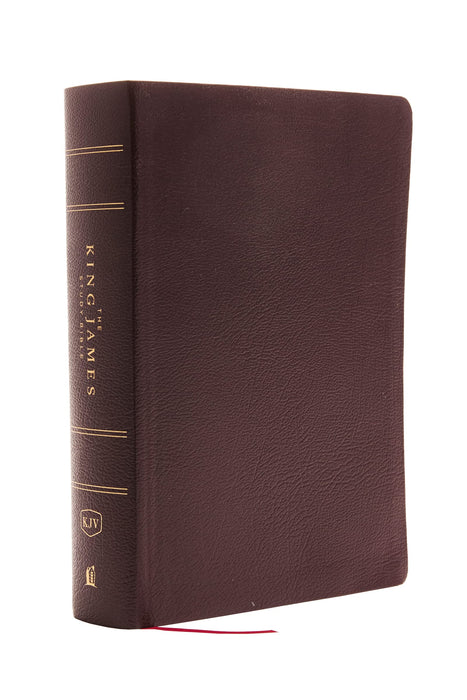 KJV, The King James Study Bible, Bonded Leather, Burgundy, Red Letter, Full-Color Edition : Holy Bible, King James Version