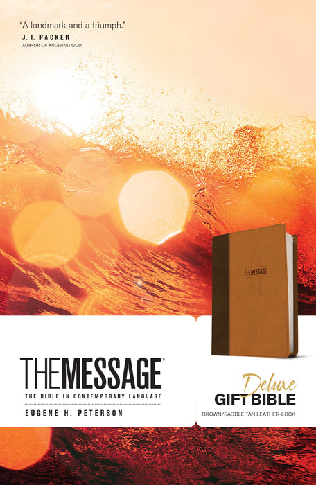 Message Deluxe Gift Bible, Brown : The Bible in Contemporary Language