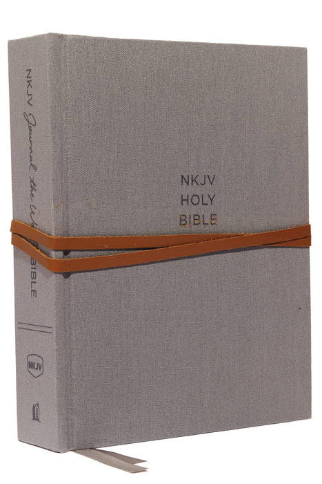 NKJV, Journal the Word Bible: Reflect, Journal or Create Art Next to Your Favorite Verses (Cloth over Board, Gray, Red Letter, Comfort Print) : Reflect, Journal, or Create Art Next to Your Favorite Ve