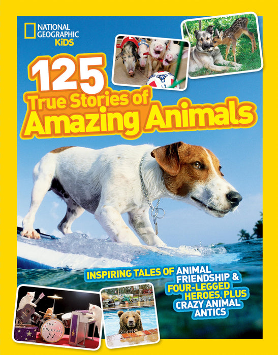 125 True Stories of Amazing Animals : Inspiring Tales of Animal Friendship & Four-Legged Heroes, Plus Crazy Animal Antics