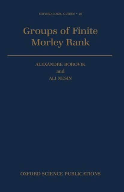 Groups of Finite Morley Rank : 26