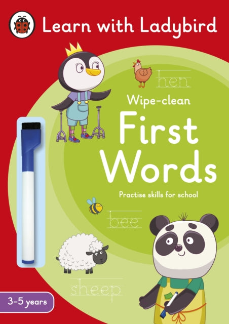 First Words: A Learn with Ladybird Wipe-Clean Activity Book 3-5 years : Ideal for home learning (EYFS)
