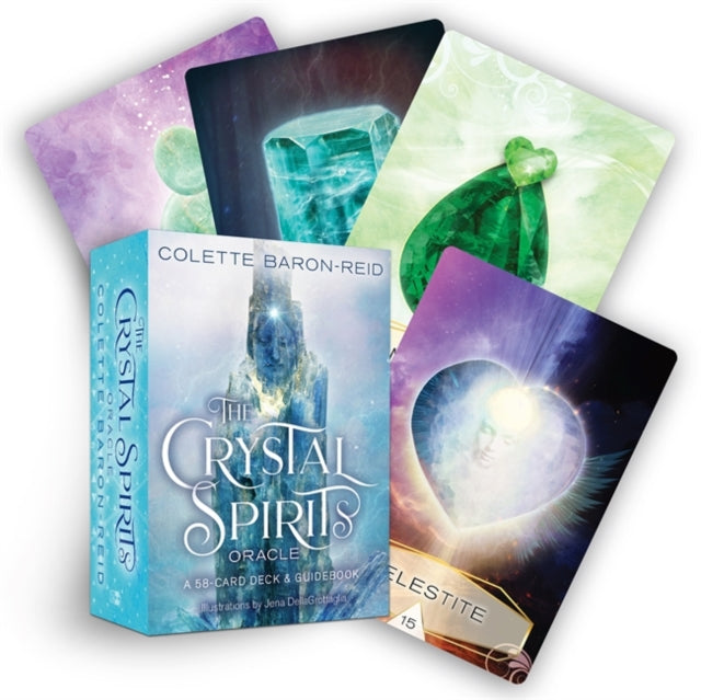 The Crystal Spirits Oracle : A 58-Card Oracle Deck and Guidebook for Crystal Healing Messages, Divination, Clarity and Spiritual Guidance
