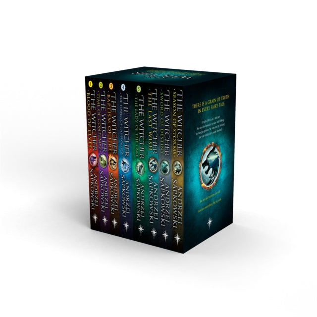 The Witcher Boxed Set : The Last Wish, Sword of Destiny, Blood of Elves, Time of Contempt, Baptism of Fire, The Tower of The Swallow, The Lady of the Lake, Season of Storms