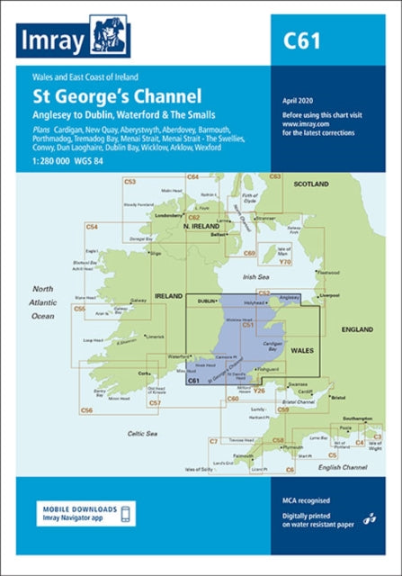 C61 St George's Channel : Anglesey to Dublin, Waterford and the Smalls