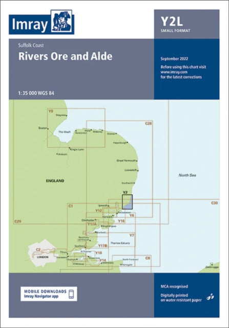 Laminated Y2 Rivers Ore and Alde (Small Format) : Suffolk Coast