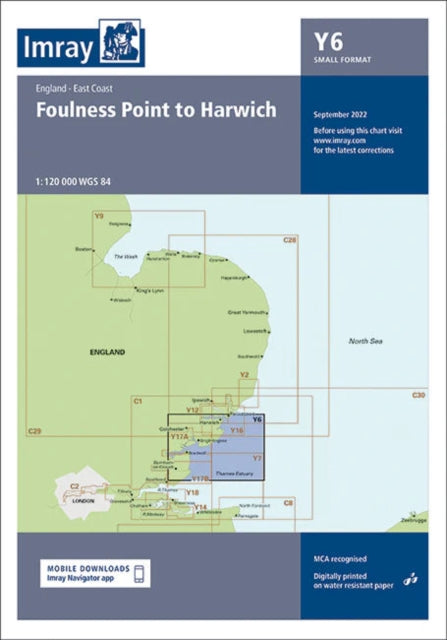 Y6 Foulness Point to Harwich (Small Format) : England - East Coast