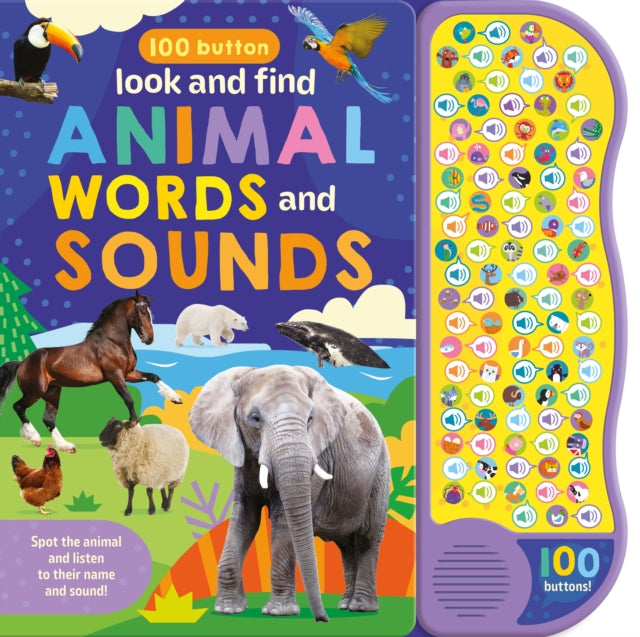 100 Button Look & Find : Animal Words & Sounds