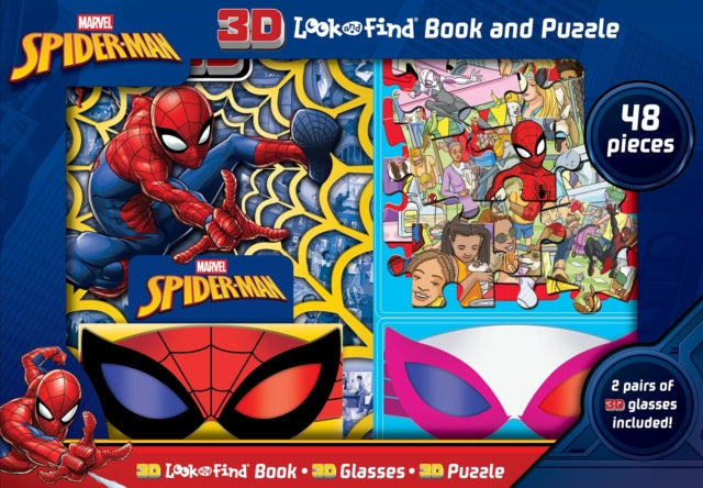 Marvel Spider-Man: 3D Look and Find Book and Puzzle